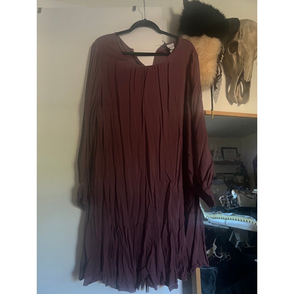Deep plum dress